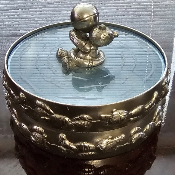 Royal Selangor Pewter Collectible Teddy Bear Jewelry / Trinket | Box / Case - Picture 2 of 8